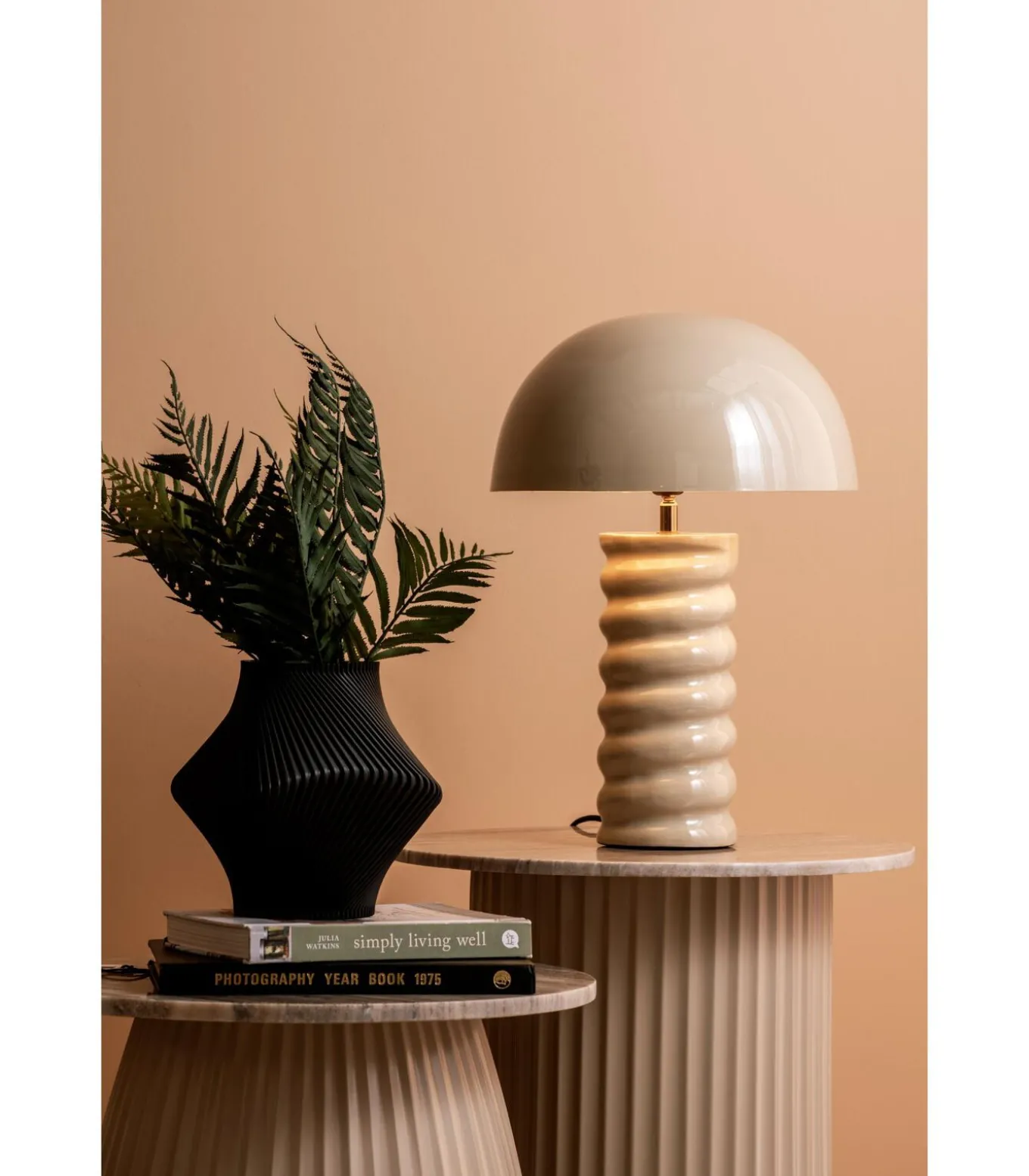 Tafellamp Gracio - Warmgrijs - Ø30cm