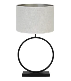 Tafellamp Liva/Saverna - Zwart/Eiwit - Ø40x78,5cm