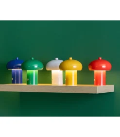 Tafellamp Retro Seta Led - Oranje - 12.5x12.5x15cm