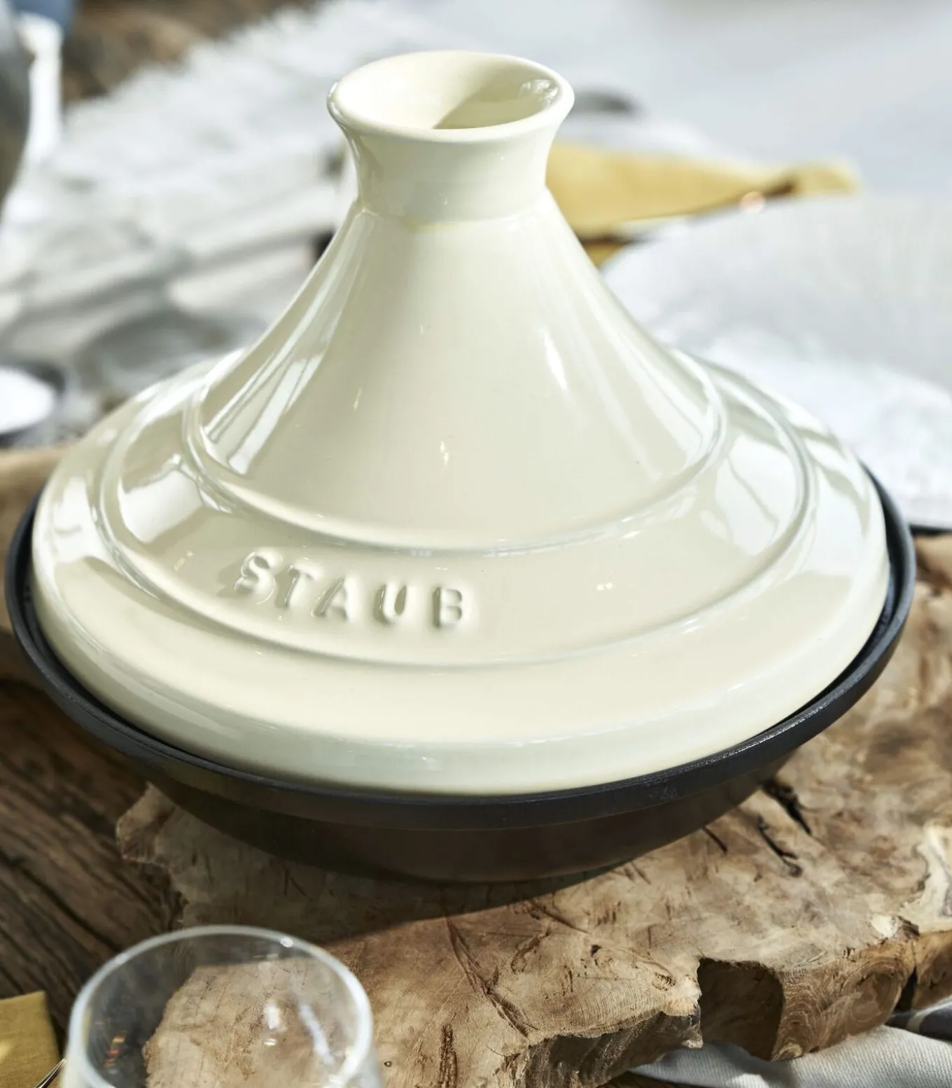 Tajine - Creme - ø 28 cm / 2 liter