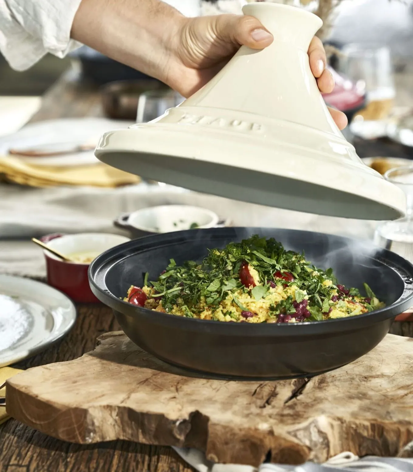 Tajine - Creme - ø 28 cm / 2 liter