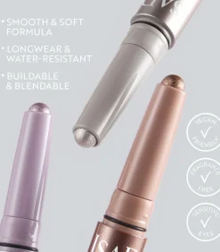 The Shimmer Eyeshadow Stick Longwear & Water-Resistant
