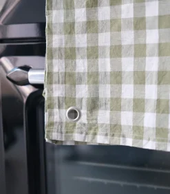 Theedoek van hennep en katoenmix, PASSION VICHY