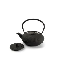 Theepot 80cl strepen zwart My Tea