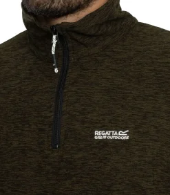 Thompson Marl Fleece Met Halve Rits