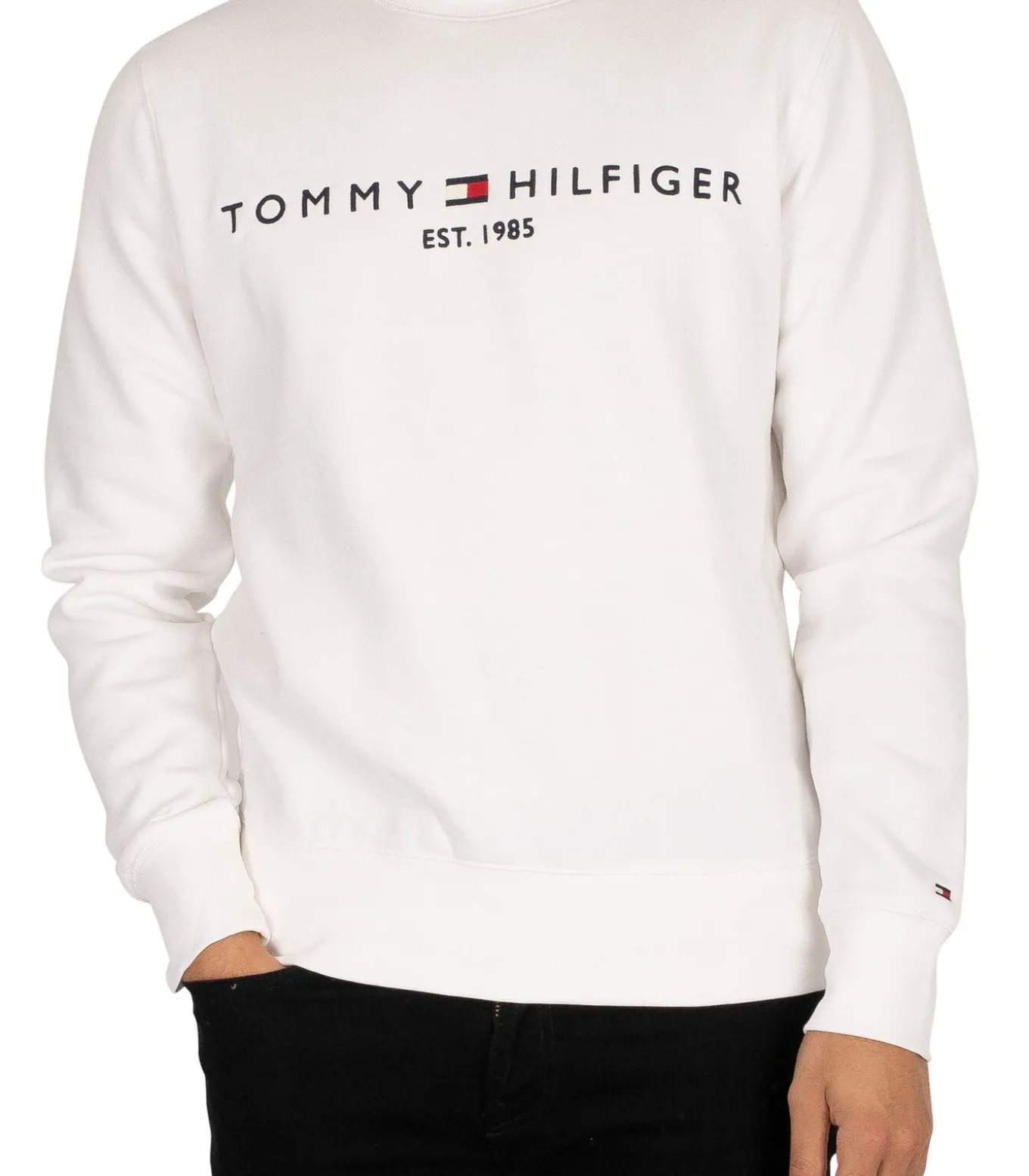 Tommy Hilfiger Sweater Logo Wit