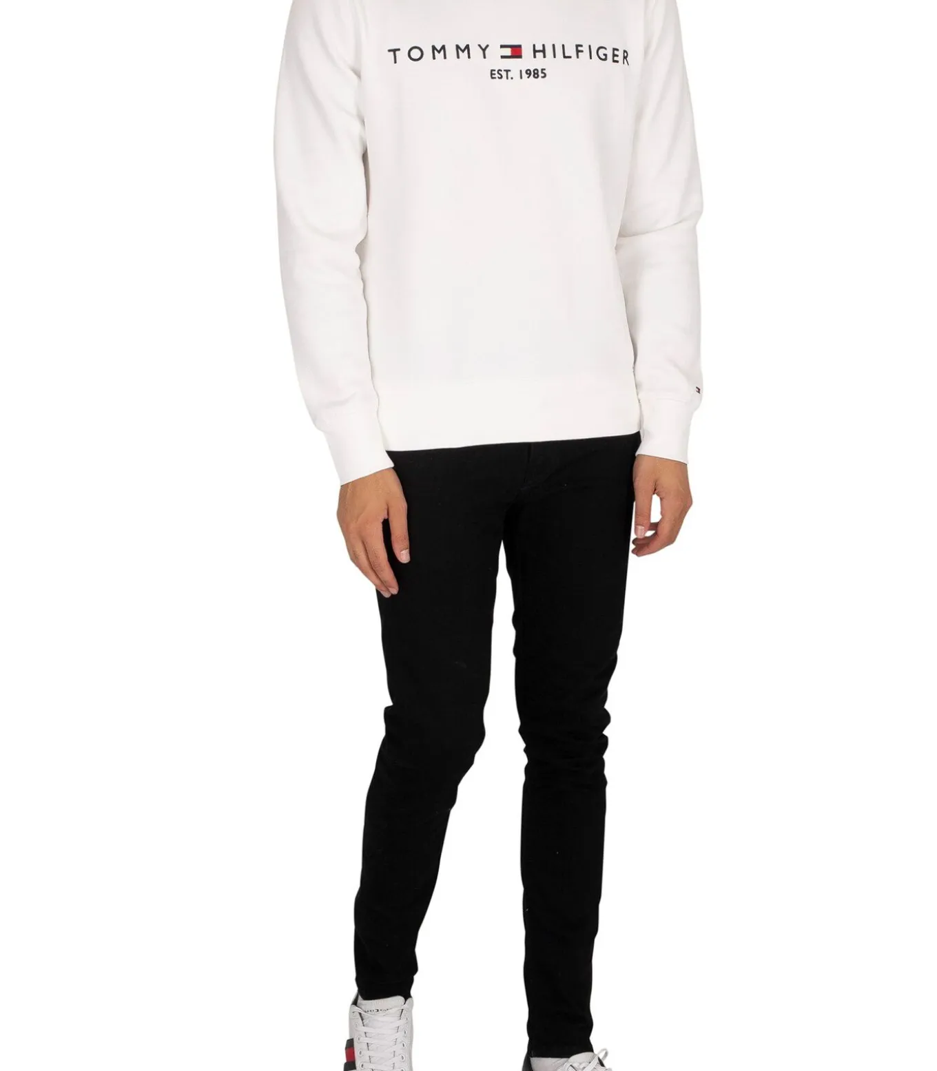 Tommy Hilfiger Sweater Logo Wit