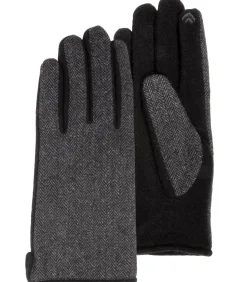 Touchhandschoenen in visgraatwol voor heren