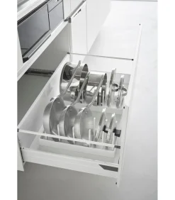 Tower Deksel & pannenhouder verstelbaar - Wit