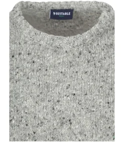 Trui Donnegal Tweed Eco Wool Grijs