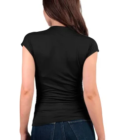 T-shirt met slipe mouwen en opstaande kraag Frunces