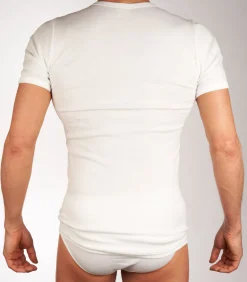 t-shirt ronde hals 2 pack 1-1 rib white