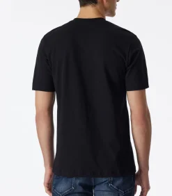 t-shirt ronde hals 2 pack essentials american shirts black