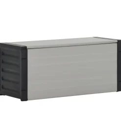 Tuinafvalbak 85x34x40 cm grijs