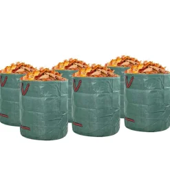 Tuinafvalzakken 12 pcs Groen 45 x 45 x 76 cm Polypropyleen
