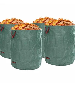Tuinafvalzakken 4 pcs Groen 79 x 79 x 99.5 cm Polypropyleen