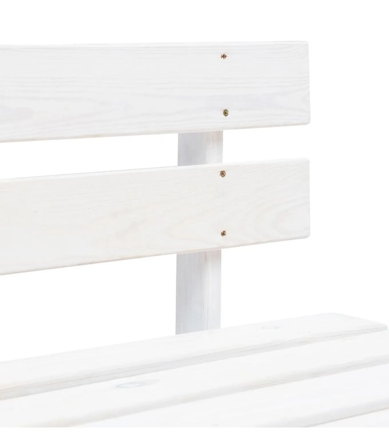 Tuinmiddenbank pallet geïmpregneerd grenenhout wit