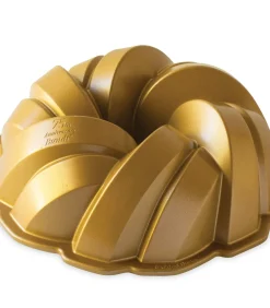 Tulband Bakvorm Braided Bundt Goud ø 27 cm / 3.5 liter