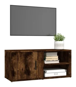 Tv-meubels 2 st 80x31,5x36 cm bewerkt hout gerookt eikenkleurig