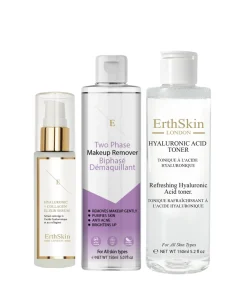 Tweefasige make-up verwijderaar + hyaluronzuurtoner + collageenserum