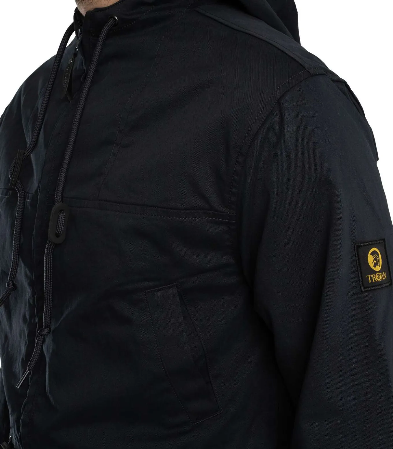 Twill Badged Parka-Jas