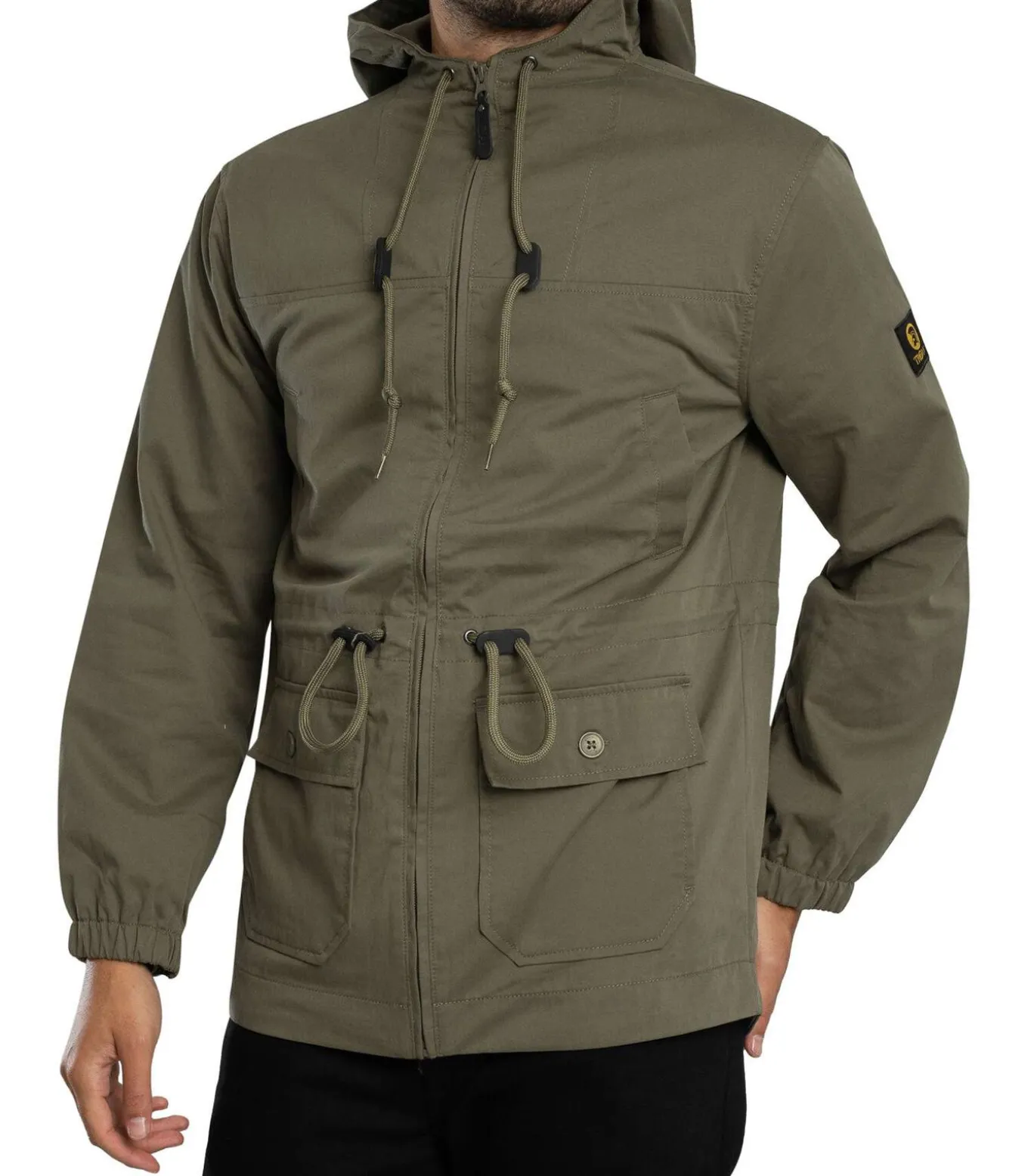 Twill Badged Parka-Jas