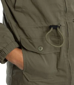 Twill Badged Parka-Jas