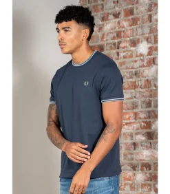 Twin tipped t-shirt - dark airforce light ice bayleaf