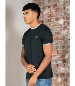 Twin tipped t-shirt - night green snow white