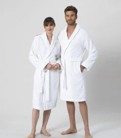 Unisex Badjas Solid Wit - XL