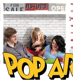 Urban Friends & Coffee Behang bakstenen grijs en wit