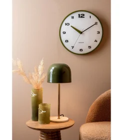 Vaas Bird On Branch - Legergroen - 9.5x9.5x15cm