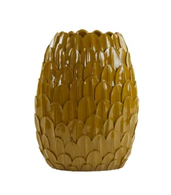 Vaas Feder - Geel - 28.5x19x40cm