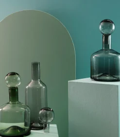 Vaas met stop 22xH40,5cm groen Fera