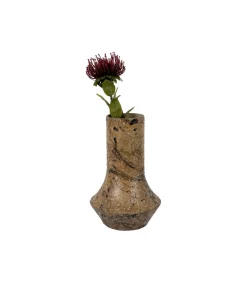 Vaas Mosaic Marble - Bruin - 20x20x31cm