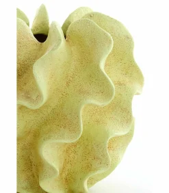 Vaas Sharuna - Crème groen - 26.5x26.5x25cm