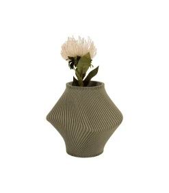 Vaas Twisted Rib - Theegroen - Ø18cm