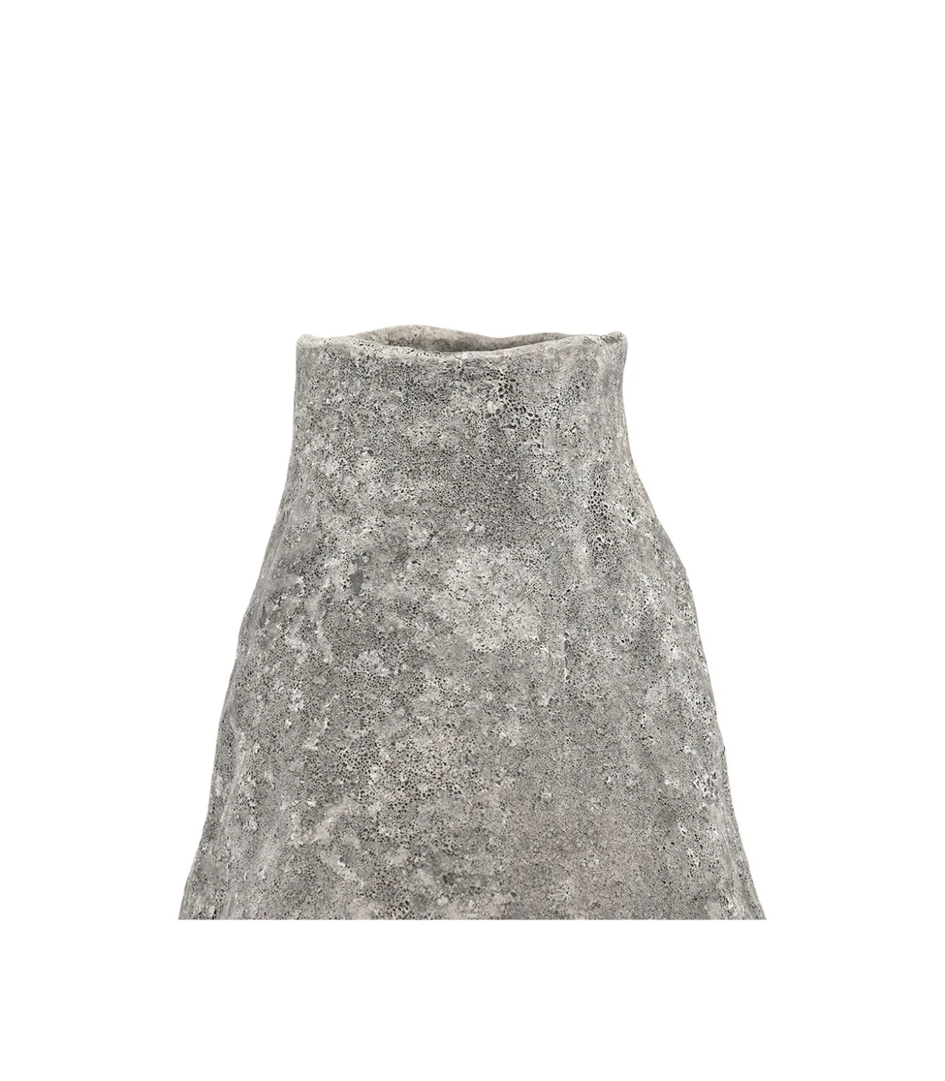 Vaas 17xH33,5cm antraciet Cave