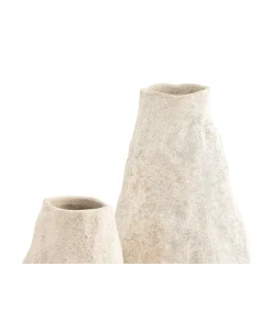 Vaas 14,5xH22cm beige Cave