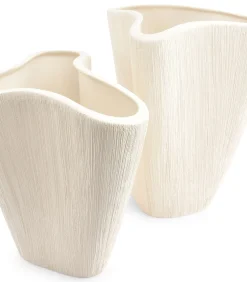 Vaas 28,5xH32,5cm beige Vico