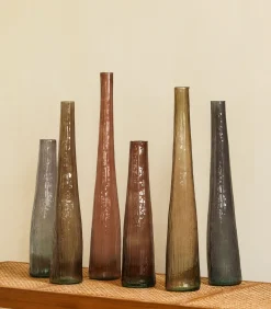 Vaas 9xH40cm bordeaux Twig