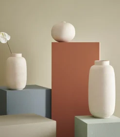 Vaas 23,5xH49,5cm wit Bullet