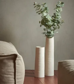 Vaas 11,5xH50cm wit Cone