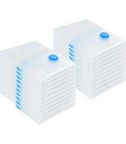 Vacuüm opbergzakken 20 pcs Transparant en blauw 70 x 50 cm