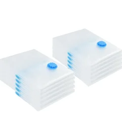 Vacuüm opbergzakken 10 pcs Transparant en blauw 70 x 50 cm