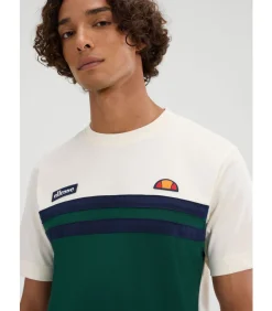 Venire tee - off white dark green