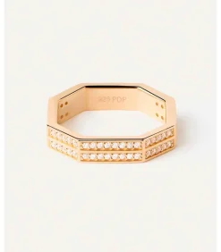 Verguld zilveren ring Olympia