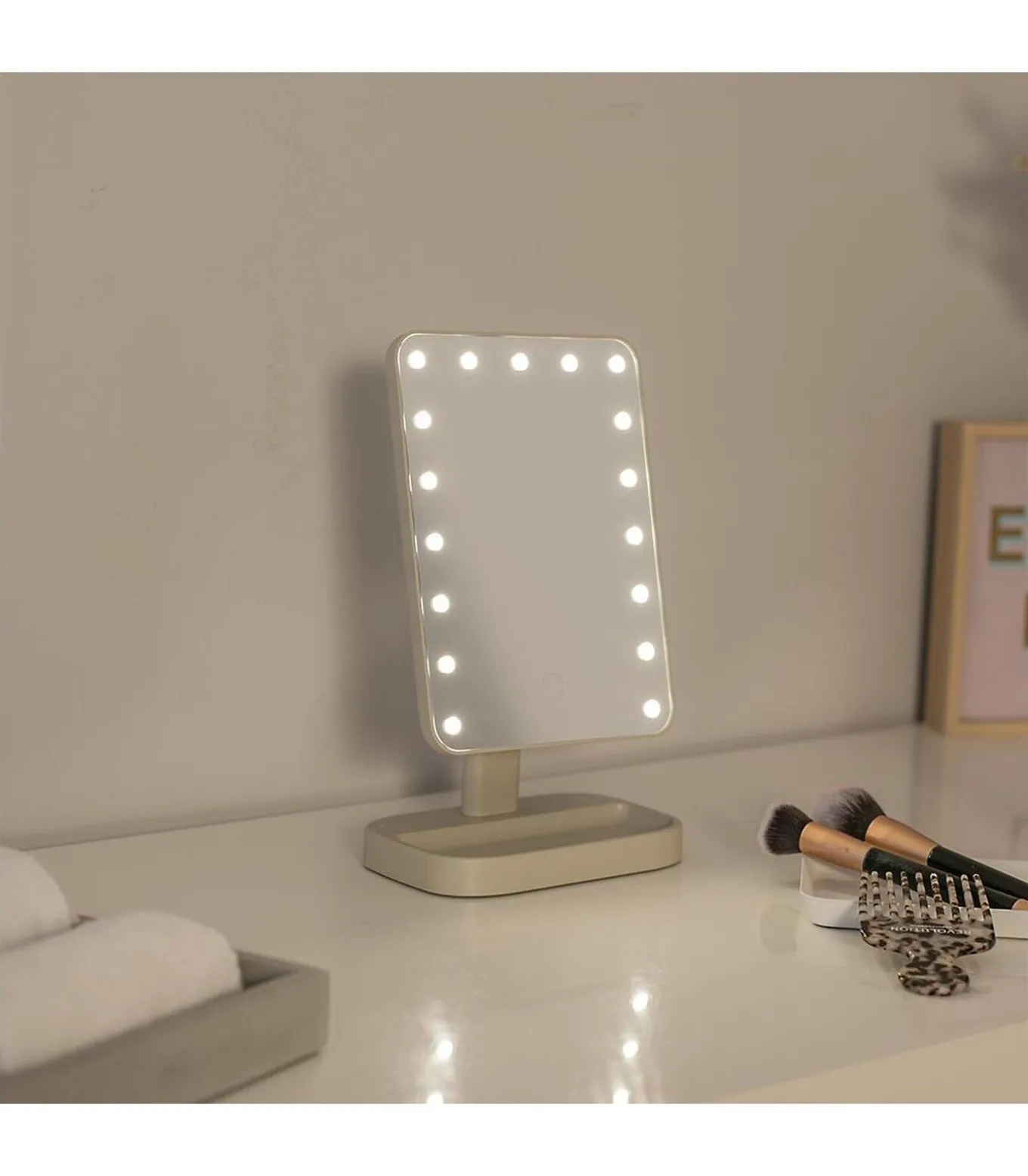 Verlichte make-up spiegel