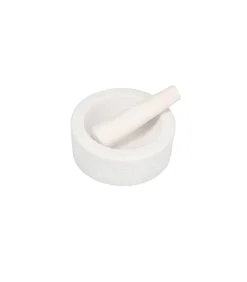 Vijzel en stamper 16xH6cm white Marbliss