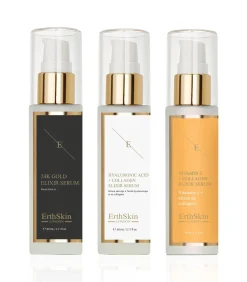 Vitamine C + Collageen Elixir Serum + Hyaluronzuur & Collageen Serum - + Antirimpel Elixir Serum 24k Goud -